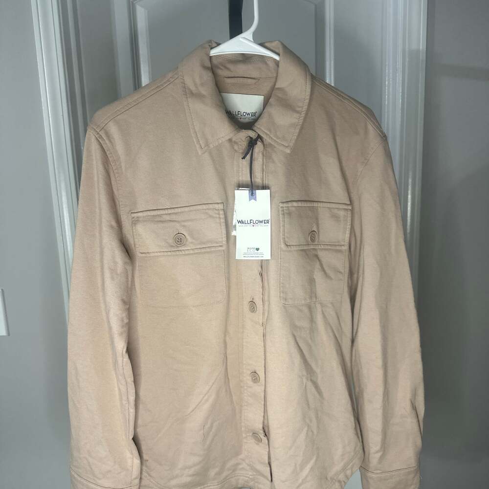WallFlower Men's Eco-Friendly French Terry Shirt Jacket#142